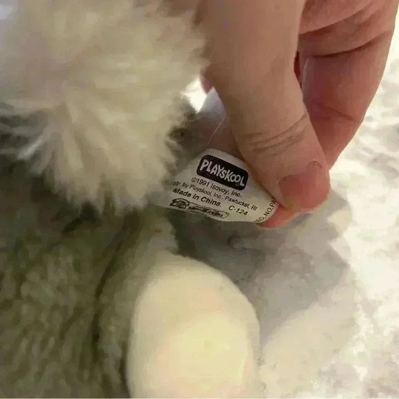 Vintage 1991 Playskool Lil Pooches Reggie Plush Dog with Moveable Mouth - Picture 4 of 5